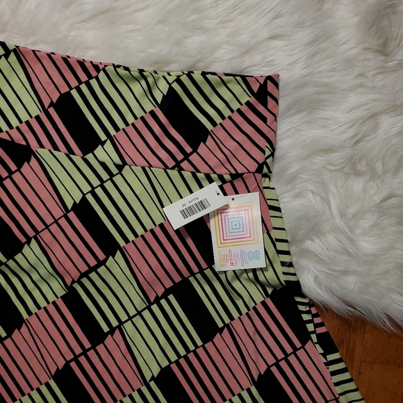 LuLaRoe Colorful Patterned Midi Casual Skirt - Picture 3 of 8